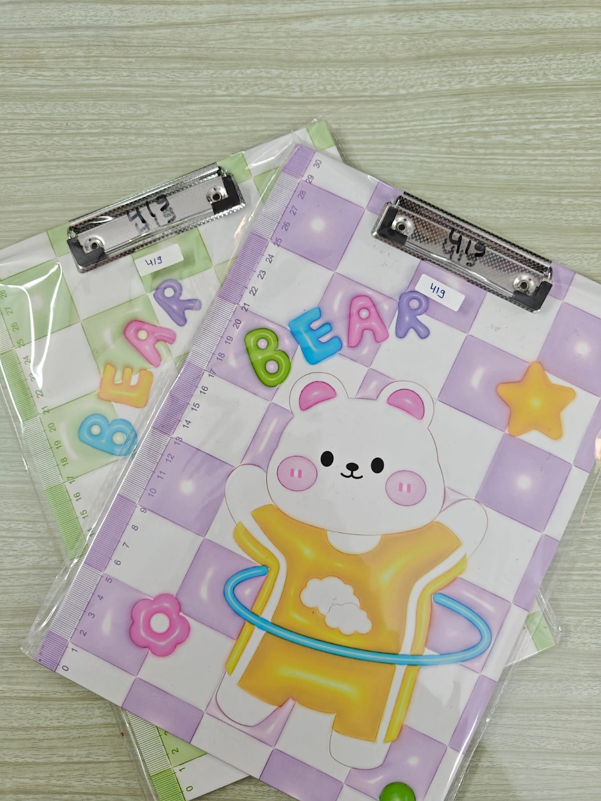 Clip board - exam paper board, paper holder with 30cm scale on edge