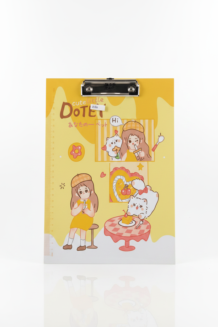 Clip board - exam paper board, paper holder with 30cm scale on edge