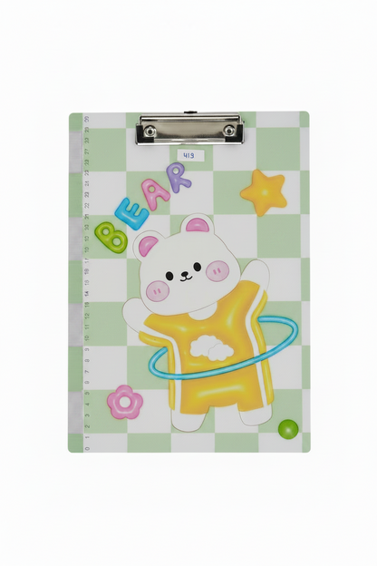 Clip board - exam paper board, paper holder with 30cm scale on edge